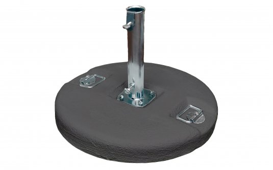 Podstawa cementowa Ø54 cm z rurą Ø55 mm – grafitowa Podstawa cementowa Ø54 cm z rurą Ø55 mm – grafitowa