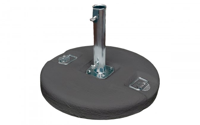 Podstawa cementowa Ø54 cm z rurą Ø55 mm – grafitowa 