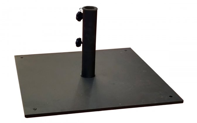 Podstawa 35 kg stalowa 60×60 cm z rurą Ø55 mm – antracyt