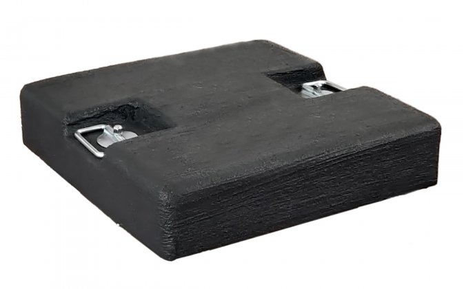 Obciążnik 60 kg cementowy 50x50 cm / grafitowy z uchwytami do dużych parasoli