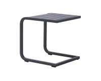 Stolik kawowy TAVOLINO boczny aluminiowy na taras antracyt