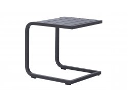 Stolik kawowy TAVOLINO boczny aluminiowy na taras antracyt