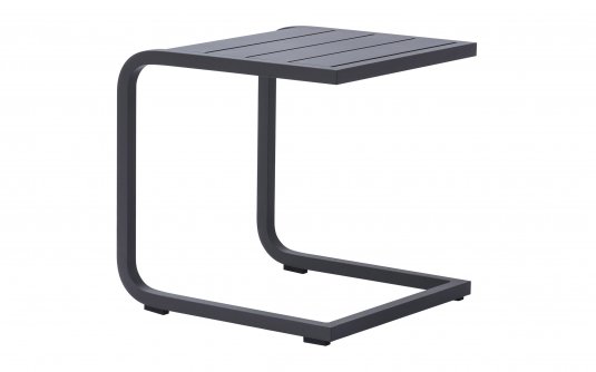 Stolik kawowy TAVOLINO boczny aluminiowy na taras antracyt
