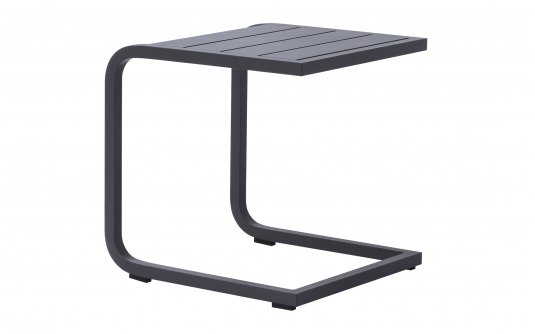 Stolik kawowy TAVOLINO boczny aluminiowy na taras antracyt
