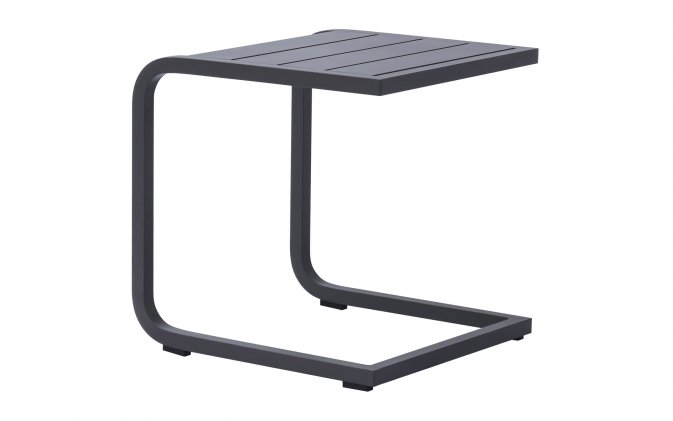 Stolik kawowy TAVOLINO boczny aluminiowy na taras antracyt