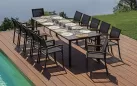 NETTUNO stół ogrodowy aluminiowy rozkładany 200–300×100 antracytowy