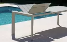 NETTUNO stół ogrodowy aluminiowy rozkładany 200–300×100 jasnobeżowy