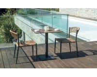 Blat HPL 70x70 wykończenie ruggine