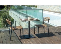 Blat HPL 70x70 wykończenie ruggine