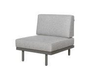 MAUI środkowy moduł ogrodowy 85×85 taupe z poduszkami BEE WETT®