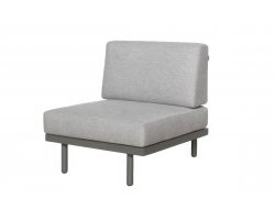 MAUI środkowy moduł ogrodowy 85×85 taupe z poduszkami BEE WETT®