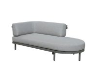 MAUI szezlong ogrodowy taupe prawy lub lewy 198×90 z poduszkami BEE WETT®