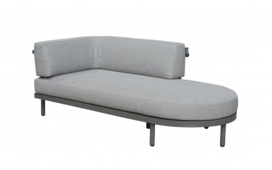 MAUI szezlong ogrodowy taupe prawy lub lewy 198×90 z poduszkami BEE WETT®