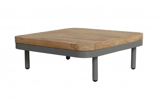 MAUI stolik kawowy ogrodowy 40×85 taupe z teakowym blatem MAUI stolik kawowy ogrodowy 40×85 taupe z teakowym blatem