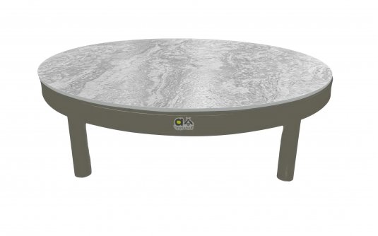 MAUI okrągły stolik kawowy ogrodowy Ø60 taupe z ceramicznym blatem MAUI okrągły stolik kawowy ogrodowy Ø60 taupe z ceramicznym blatem