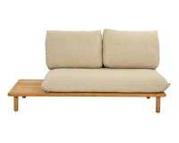 SLING Sofa ogrodowa modułowa teakowa 2‑lub 3‑osobowa z poduszkami All Weather