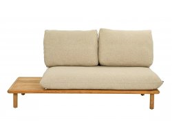 SLING Sofa ogrodowa modułowa teakowa 2‑lub 3‑osobowa z poduszkami All Weather