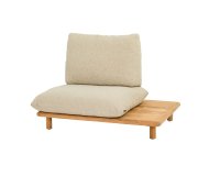 SLING Fotel ogrodowy teakowy lewy/prawy z poduszkami All Weather AppleBeeFlower