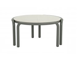 LUGANO Okrągły stolik kawowy AppleBee Ø 79,5 cm z blatem Sintered Stone