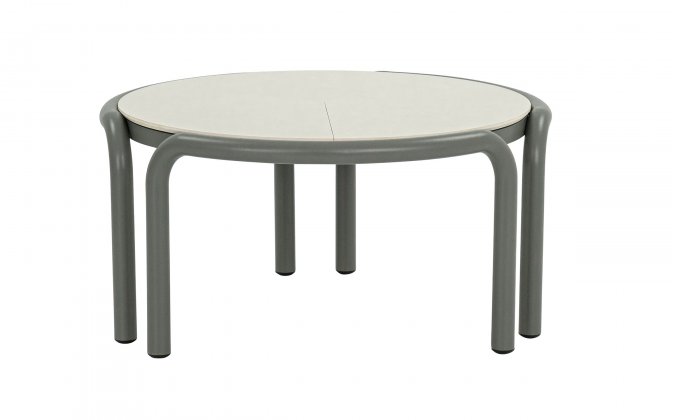 LUGANO Okrągły stolik kawowy AppleBee Ø 79,5 cm z blatem Sintered Stone