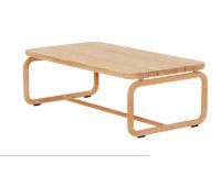 Stolik kawowy ogrodowy z drewna teak 130×65 cm – kolekcja DOLCE