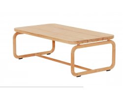 Stolik kawowy ogrodowy z drewna teak 130×65 cm – kolekcja DOLCE
