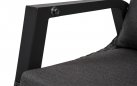 Sofa ogrodowa TREVISO 3-osobowa aluminowa pochylane oparcia technorattan Antracyt