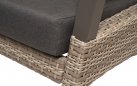 Sofa ogrodowa TREVISO 3-osobowa aluminowa pochylane oparcia technorattan Taupe