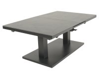 Stół ogrodowy rozkładany GENEVA 140/180x85 podnoszony blat aluminiowy blat kamień spiekany