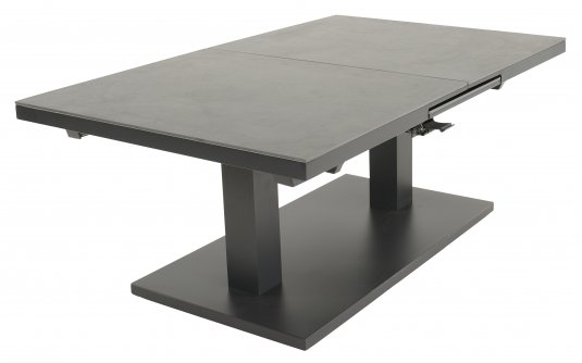 Stół ogrodowy rozkładany GENEVA 140/180x85 podnoszony blat aluminiowy blat kamień spiekany Stół ogrodowy rozkładany GENEVA 140/180x85 podnoszony blat aluminiowy blat kamień spiekany