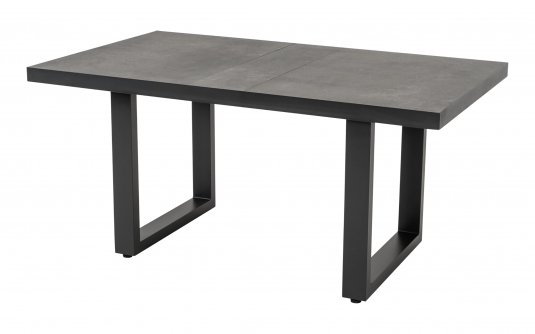 MURCIA 140x85 Stolik kawowy ogrodowy aluminium antracyt blat ceramiczny