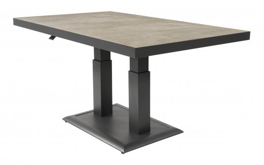 Stolik ogrodowy, aluminiowy z podnoszonym ceramicznym blatem MURCIA 140 x 85 cm Stolik ogrodowy, aluminiowy z podnoszonym ceramicznym blatem MURCIA 140 x 85 cm