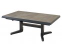 MURCIA 143/183x88 Stół ogrodowy rozkładany regulowany aluminium antracyt blat ceramiczny
