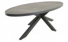 MURCIA 242x117 Stół ogrodowy owalny aluminium antracyt blat ceramiczny
