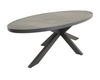 MURCIA 242x117 Stół ogrodowy owalny aluminium antracyt blat ceramiczny