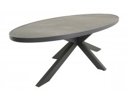 MURCIA 242x117 Stół ogrodowy owalny aluminium antracyt blat ceramiczny