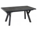 MURCIA 163/203×93 stół ogrodowy rozkładany. Aluminium antracyt, blat ceramiczny 13 mm, nogi 7×7 cm, 