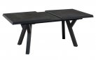 MURCIA 163/203×93 stół ogrodowy rozkładany. Aluminium antracyt, blat ceramiczny 13 mm, nogi 7×7 cm, 