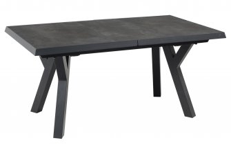 MURCIA 163/203×93 stół ogrodowy rozkładany. Aluminium antracyt, blat ceramiczny 13 mm, nogi 7×7 cm, 
