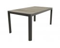 CASTILLA 160×90 Stół ogrodowy prostokątny aluminium antracyt blat ceramiczny beżowy