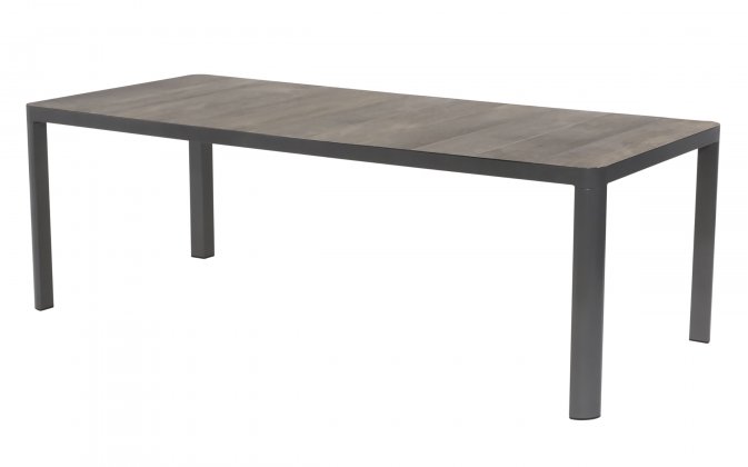 CASTILLA 2.0 220x100 Stół ogrodowy prostokątny aluminium antracyt blat ceramiczny ciemnoszary