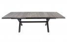 Rozkładany stół aluminiowy CASTILLA 204-264 ciemnoszary z blatem ceramicznym, beżowym