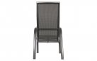 Wysokie krzesło ogrodowe MOJITO z pochyleniem oparciem aluminiowe grafitowe siedzisko tekstylina