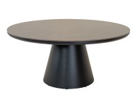 DAXX stół ogrodowy okrągły Ø160 aluminium antracyt blat kamień spiekany sinterstone