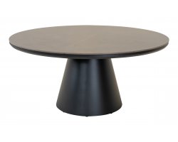 DAXX stół ogrodowy okrągły Ø120 aluminium antracyt blat kamień spiekany sinterstone