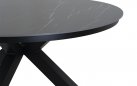 PORTORO stół ogrodowy okrągły Ø158 aluminium antracyt blat kamień spiekany