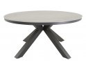 Okrągły stół ogrodowy, aluminiowy na 4 nogach z blatem z kamienia spiekanego DAVOS 158 mm