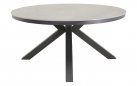 Okrągły stół ogrodowy, aluminiowy na 4 nogach z blatem z kamienia spiekanego DAVOS 158 mm