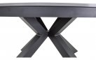 Okrągły stół ogrodowy, aluminiowy na 4 nogach z blatem z kamienia spiekanego DAVOS 158 mm