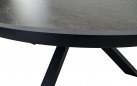 Okrągły stół ogrodowy, aluminiowy na 4 nogach z blatem z kamienia spiekanego DAVOS 158 mm